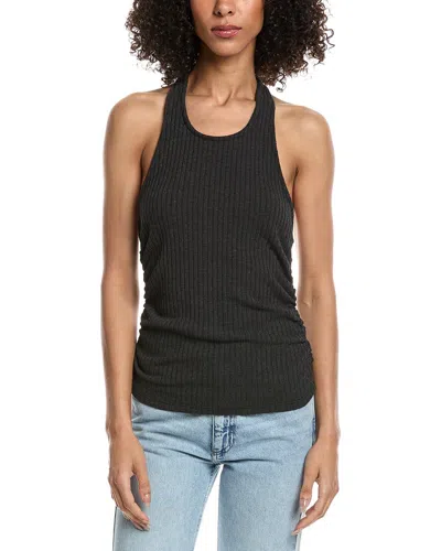 Project Social T After The Rain Rib Halter Top In Black