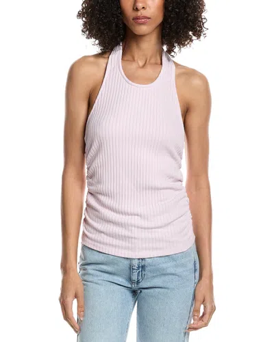 Project Social T After The Rain Rib Halter Top In Purple