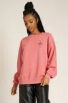 Project Social T All Seeing Eye Embroidered Oversized Sweatshirt In Red