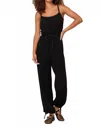 Project Social T Andi Rib Jumpsuit In Black In Black