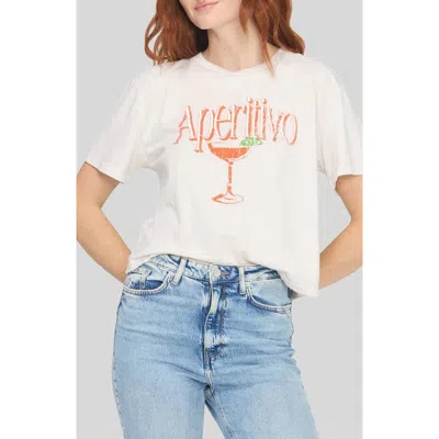 Project Social T Aperitivo Graphic T-shirt In White