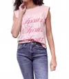 Project Social T Aperol Spritz Muscle Tee In Peach Blossom In Pink