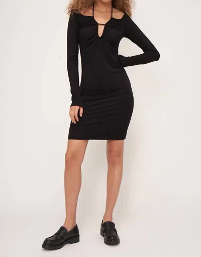 Project Social T Ari Keyhole Dress In Black