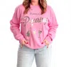 Project Social T As Is Forecast Pouring Sweatshirt In Heather Rose In Pink