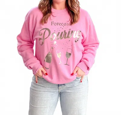 Project Social T As Is Forecast Pouring Sweatshirt In Heather Rose In Pink