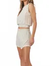 Project Social T Aster Seamed Tank In Oat In White