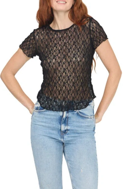 Project Social T Avila Lace Baby Tee In Black