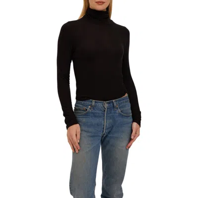 Project Social T Balboa Turtleneck In Black