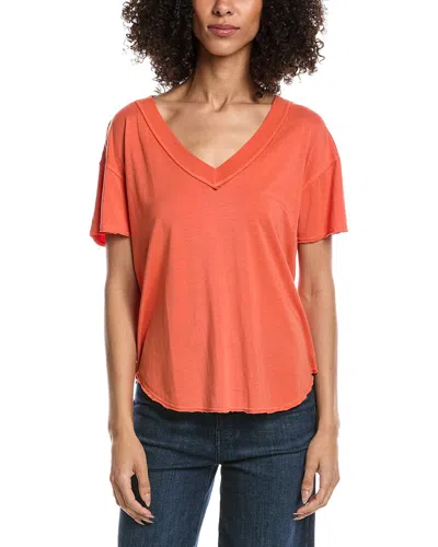 Project Social T Baltimore V-neck T-shirt In Orange