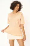 Project Social T Beck Slub Pocket Tee In Yellow