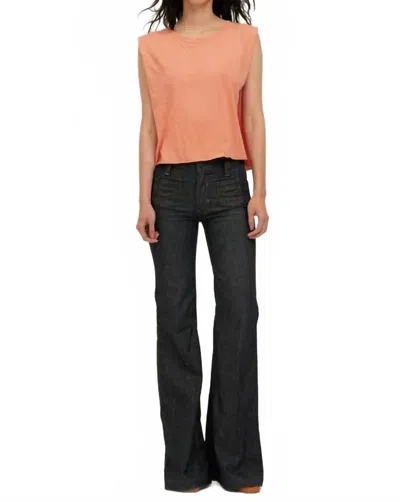 Project Social T Belzo Muscle Tank Top In Vintage Coral In Orange