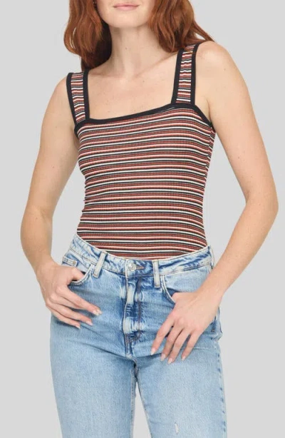 Project Social T Bianca Striped Rib Tank In Multi