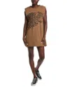 Project Social T Big Cats T-shirt Dress In Brown