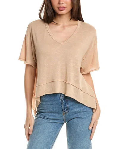 Project Social T Brea High-low T-shirt In Brown