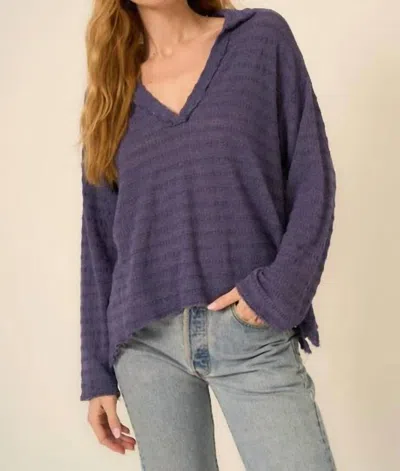 PROJECT SOCIAL T CAPISTRANO PULLOVER IN ELECTRIC INDIGO