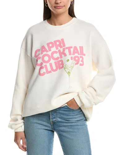 Project Social T Capri Cocktails Sweatshirt In White