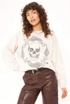 Project Social T Cheetahs & Skull Oversized Sweatshirt In Neutral