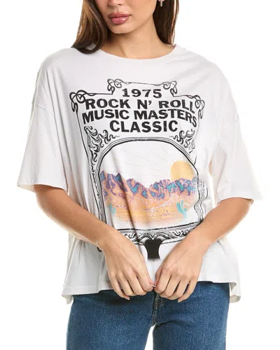 Project Social T Classic Rock Perfect Bf T-shirt In White