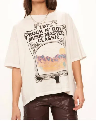 Project Social T Classic Rock Perfect Bf Tee In Beige In Neutral