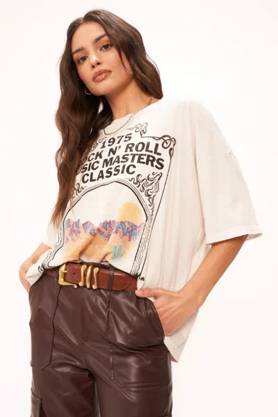 Project Social T Classic Rock Perfect Bf Tee In White