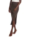Project Social T Claudia Ash Sweater Rib Skirt In Brown