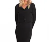 Project Social T Claudia Sweater Rib Card In Black In Black