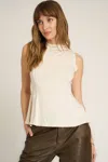 Project Social T Collette Peplum Tank In Neutral