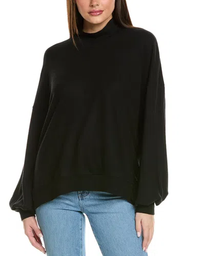 Project Social T Colossal Cozy Mock Neck Sweater In Black