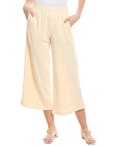 Project Social T Come Together Textured Wide Leg Pant In Neutral