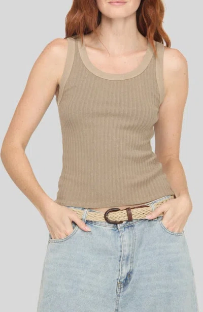 Project Social T Cooper Rib Tank In Neutral