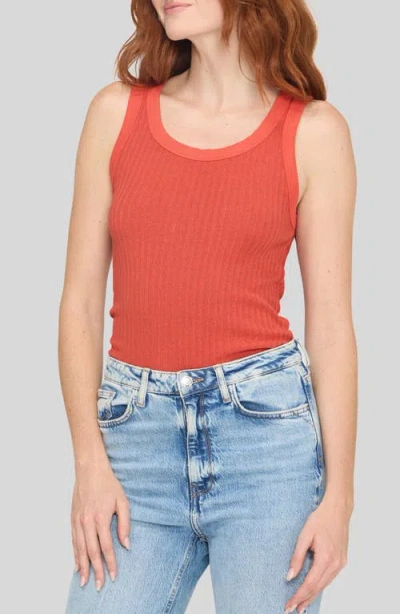 Project Social T Cooper Rib Tank In Orange