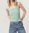 Project Social T Cooper Sweater Rib Tank In Mint Kiss In Green