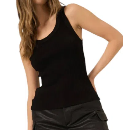 Project Social T Cooper Sweater Rib Tank Top In Black