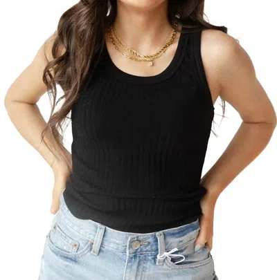 Project Social T Cooper Sweater Tank Top In Black