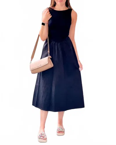 Project Social T Corinne Midi Dress In Black