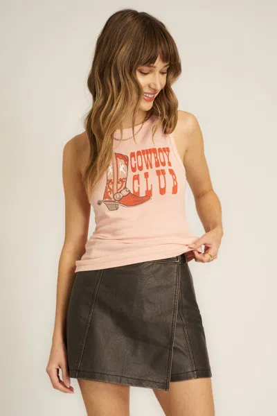 Project Social T Cowboy Club Tank In Pink