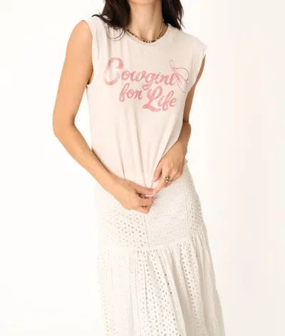Project Social T Cowgirl 4 Life Tank Top In Pink