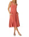 Project Social T Dance With Me Tank Dress In Sunset Coral In Pink
