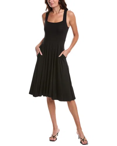 Project Social T Dance With Me Volume Tank Midi Dress In Black