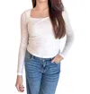 Project Social T Dani Seamless Tee In White In White