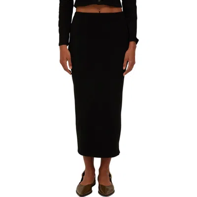 Project Social T Del Rey Midi Skirt In Black