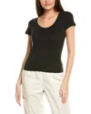 Project Social T Sandrine Scoop Neck Tee In Black