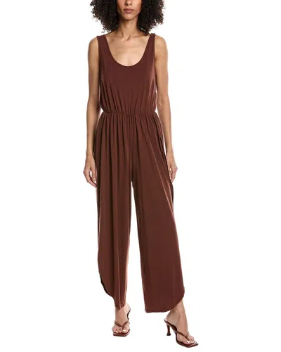 Project Social T Do It Again Scoop Neck Jumpsuit In Brown