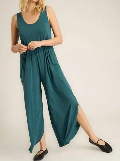Project Social T Do It Again Scoop Neck Jumpsuit In Teal