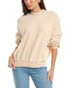 Project Social T Dover Reversed Fleece Sweatshirt In White