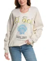 Project Social T El Sol Cut Crew Sweatshirt In White