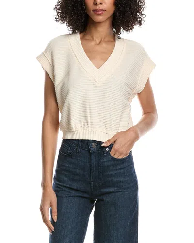 Project Social T End Game Textured V-neck T-shirt In Metallic