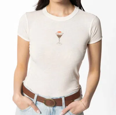 Project Social T Espresso Martini Baby Tee In Oat In Brown
