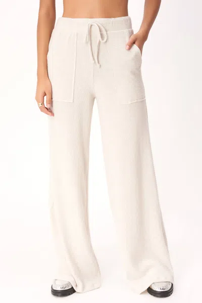 Project Social T Essential Cozy Rib Pant In White