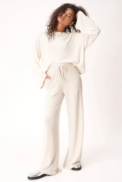 Project Social T Essential Cozy Rib Top In White